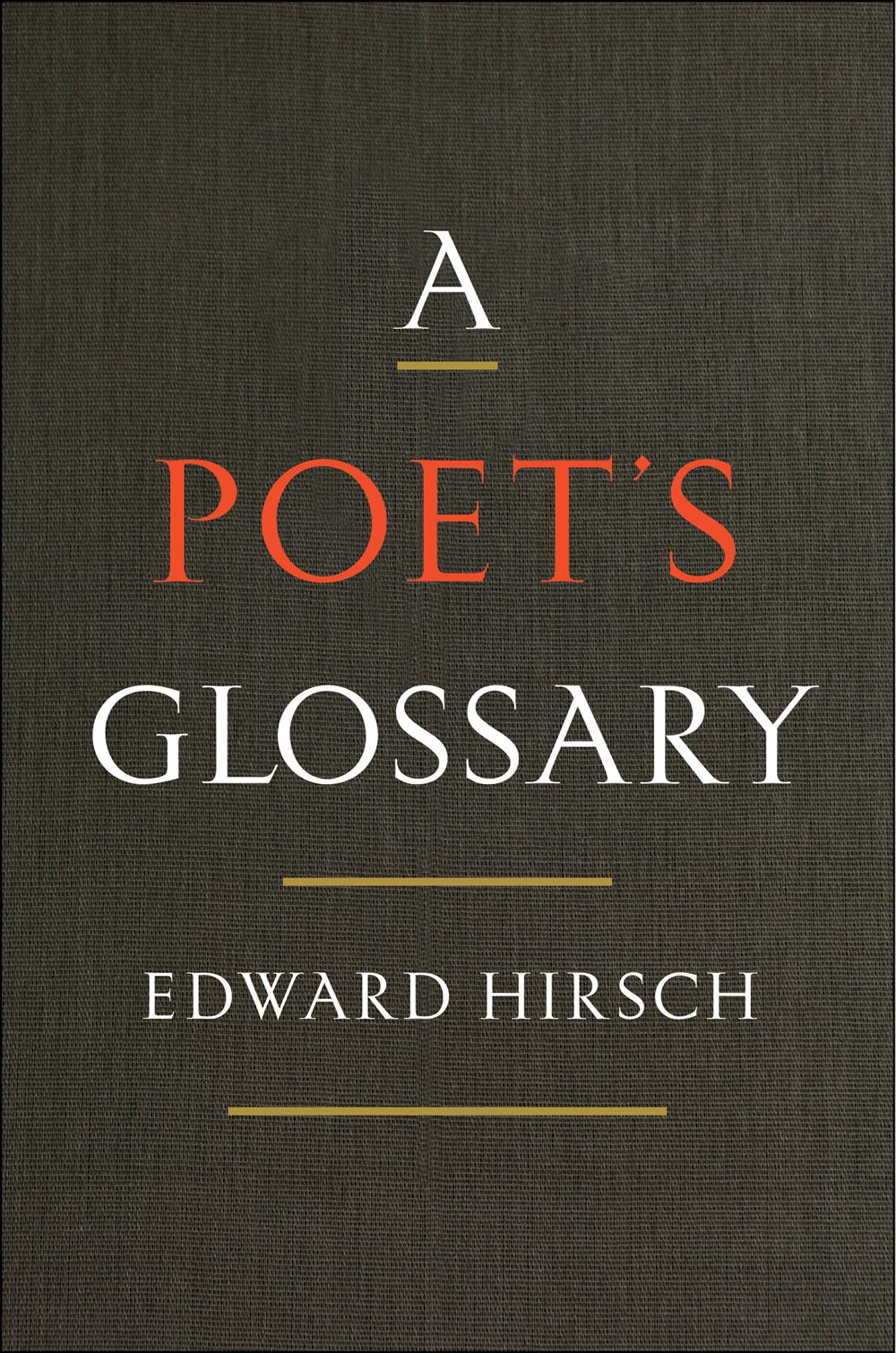 A Poet's Glossary